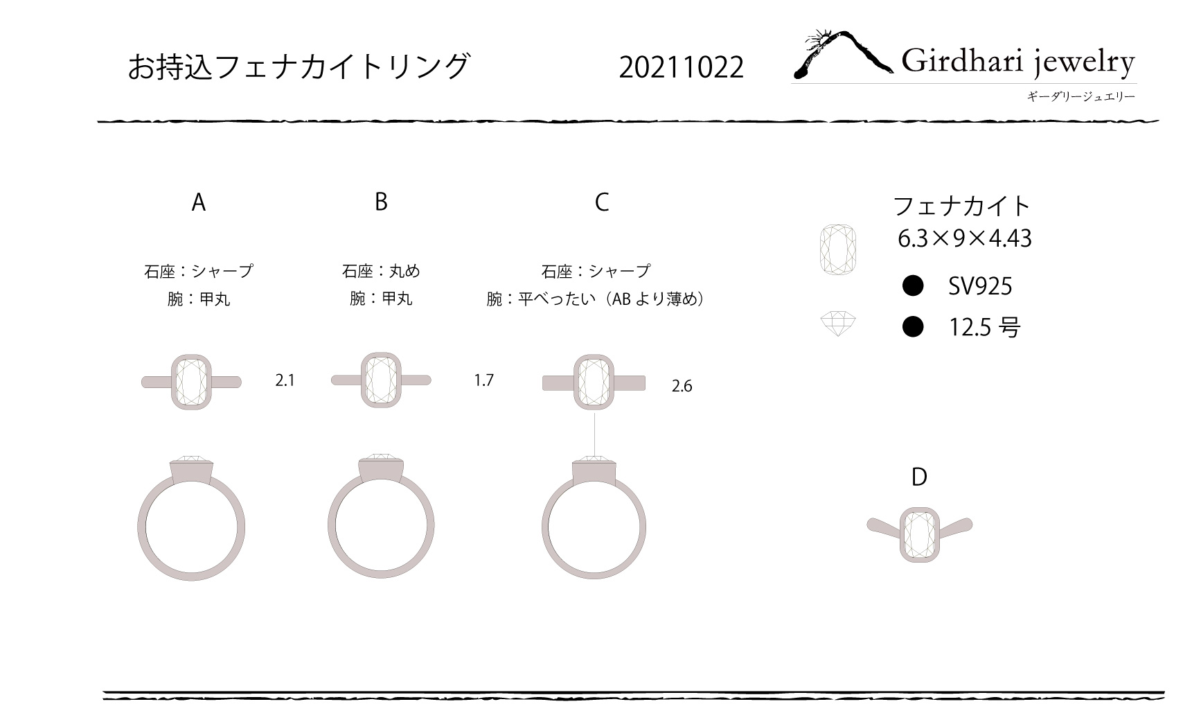 フェナカイトお打ち合わせ