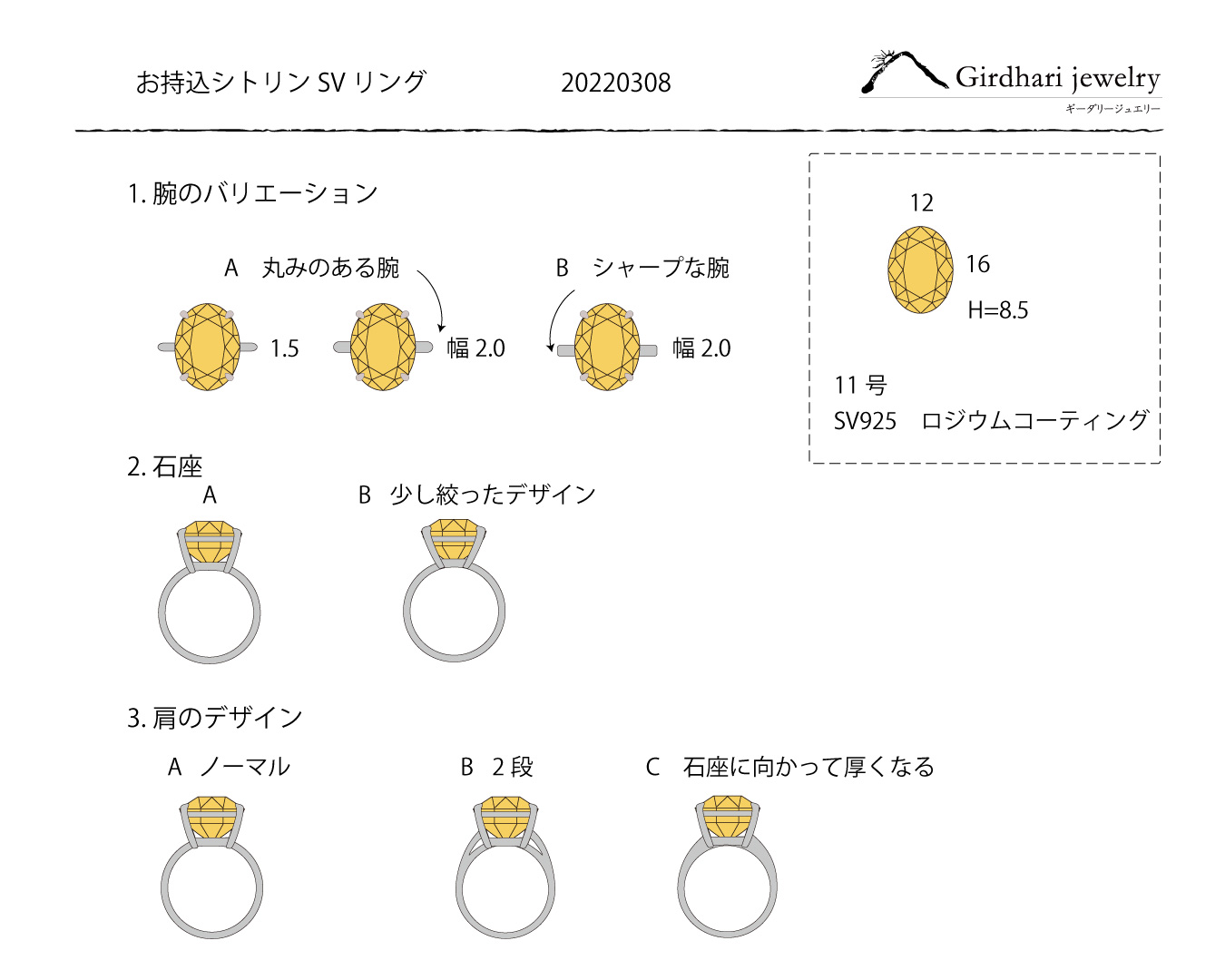 シトリンリングご検討中