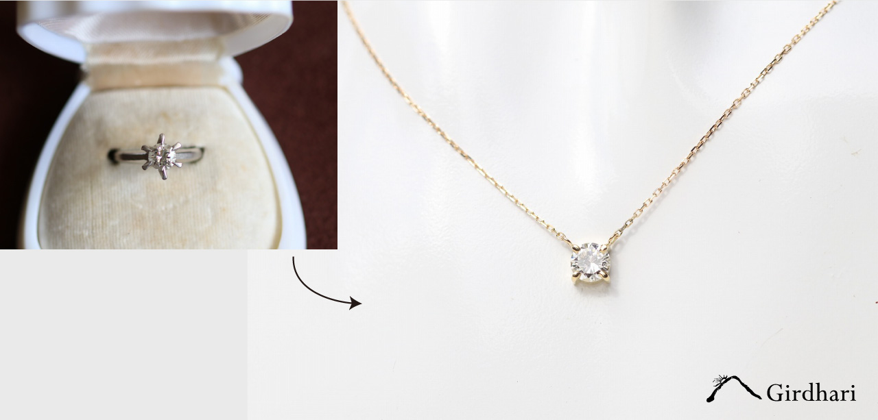 1粒ダイヤネックレス0.6ct